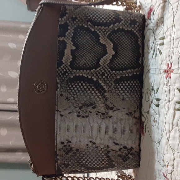 Anne Klein Snake Print Shoulder Bag - Picture 2 of 3